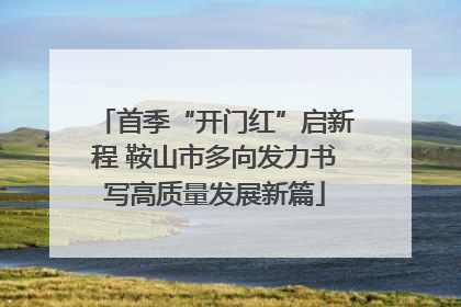 首季“开门红”启新程 鞍山市多向发力书写高质量发展新篇