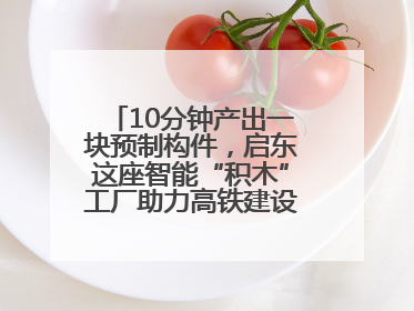 10分钟产出一块预制构件，启东这座智能“积木”工厂助力高铁建设再提速