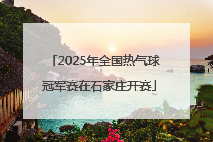 2025年全国热气球冠军赛在石家庄开赛