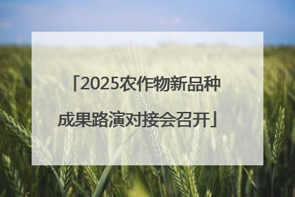 2025农作物新品种成果路演对接会召开