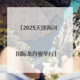 2025天津海河国际龙舟赛举行