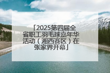 2025第四届全省职工羽毛球嘉年华活动（湘西赛区）在张家界开幕