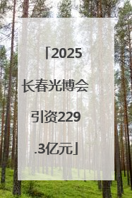 2025长春光博会引资229.3亿元