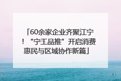60余家企业齐聚江宁！“宁工品推”开启消费惠民与区域协作新篇