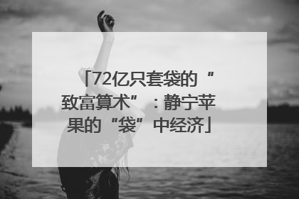 72亿只套袋的“致富算术”：静宁苹果的“袋”中经济