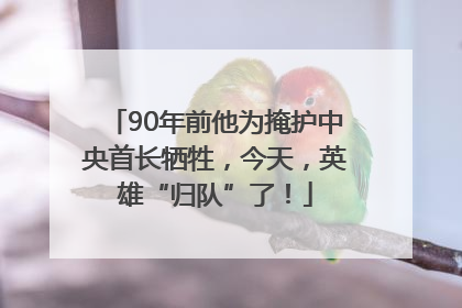 90年前他为掩护中央首长牺牲，今天，英雄“归队”了！