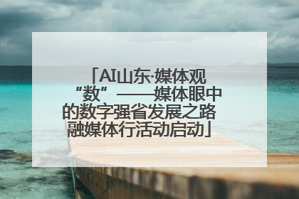 AI山东·媒体观“数”——媒体眼中的数字强省发展之路融媒体行活动启动